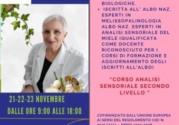 Corso analisi sensoriale del miele II livello – 2026