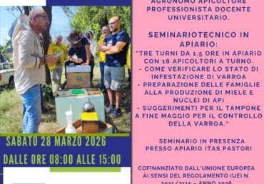 SEMINARIO TECNICO IN APIARIO – DR. BELLETTI
